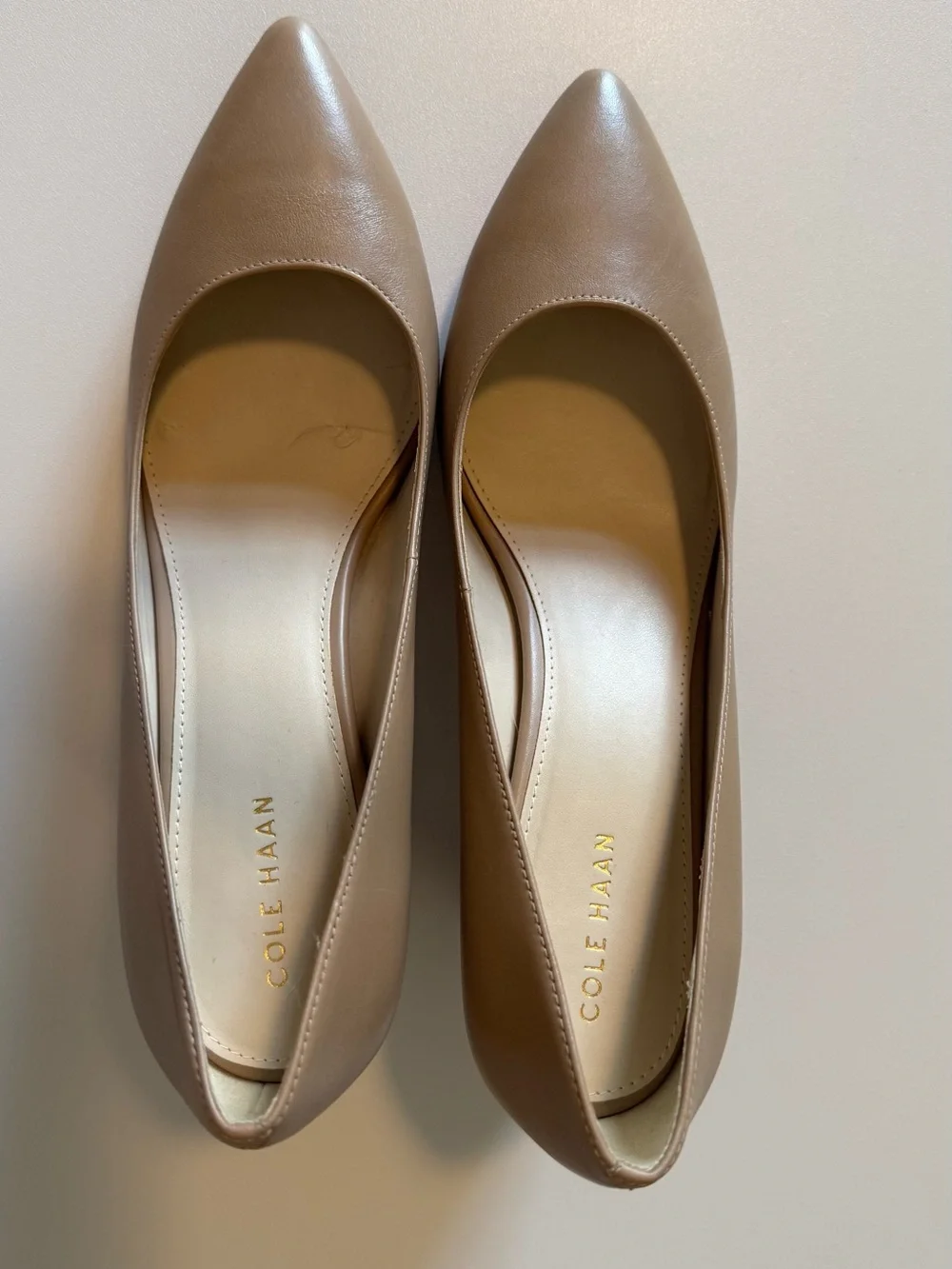 Cole Haan Women's Pointed-Toe 2” Heel in Taupe